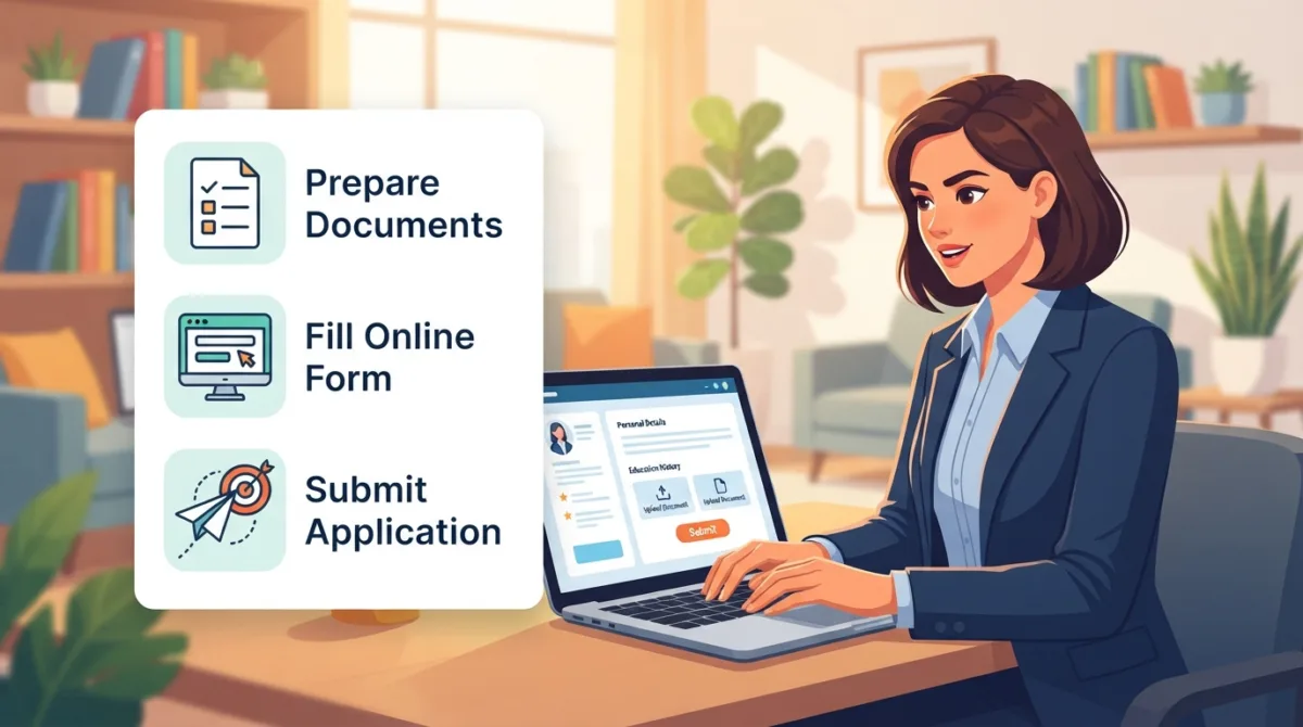 Online application steps and required documents Online application steps and required documents