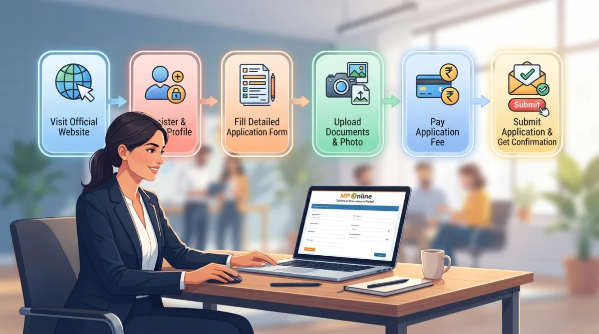 Online application steps for Madhya Pradesh technical posts